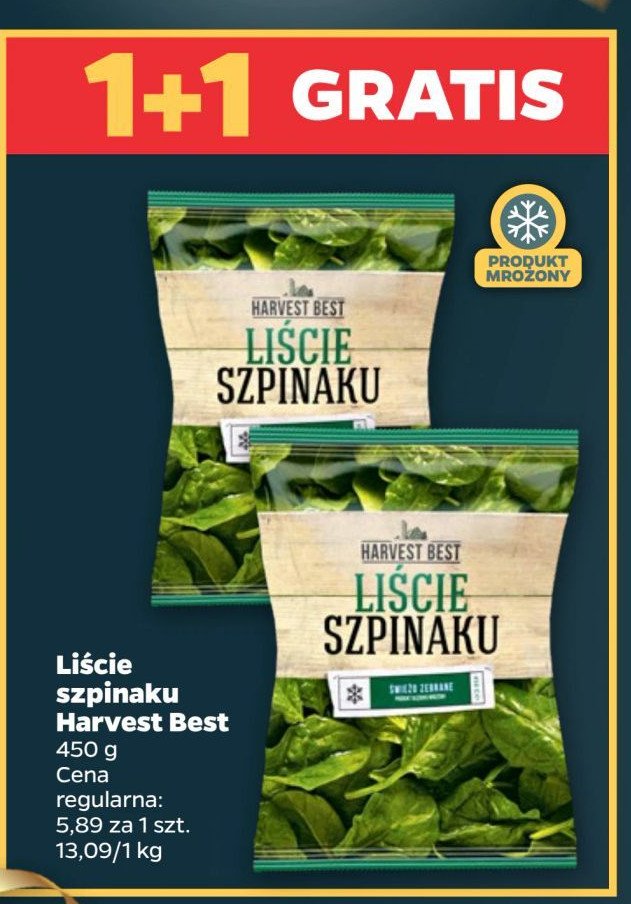 Liście szpinaku Harvest best promocja