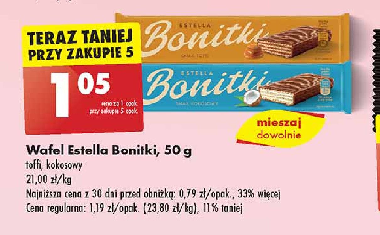 Wafelek toffi Bonitki promocja