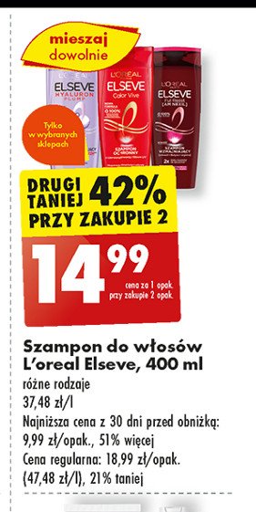 Szampon do włosów wzmacniający L'oreal elseve full resist promocja