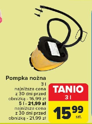 Pompka nożna 3 l promocja