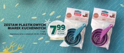 Zestaw plastikowych miarek kuchennych 5 szt. promocja w Stokrotka