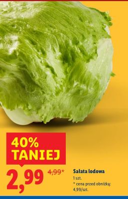 Sałata lodowa promocja w Lidl