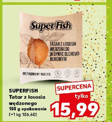 Tatar z łososia wędzonego w dymie olchowo-bukowym Superfish promocja