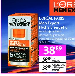 Krem do twarzy przeciw oznakom zm臋czenia L'oreal men expert hydra energetic promocja