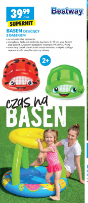 Basen z daszkiem biedronka 97 x 66 cm Bestway promocja