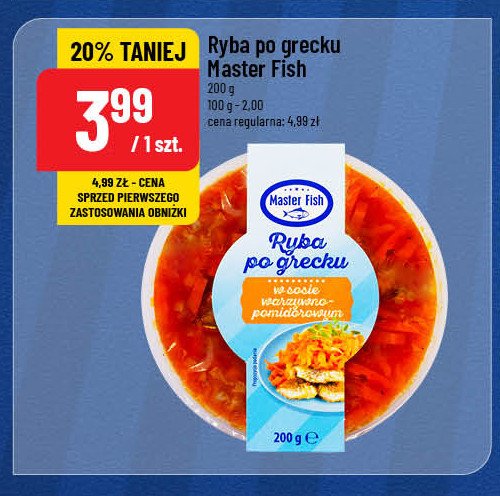 Ryba po grecku Master fish promocja w POLOmarket