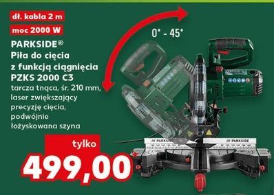 Pi艂a do ci臋cia pzks 2000 c3 Parkside promocja