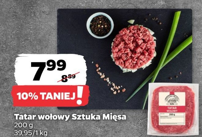 Tatar wołowy SZTUKA MIĘSA NETTO promocja