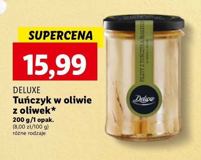 Tuńczyk w oliwie z oliwek Deluxe promocja