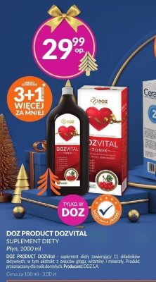 Suplement diety DOZ PRODUCT DOZVITAL 1000 ml promocja w DOZ.PL