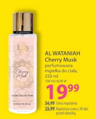 Mgiełka perfumowana do ciała Cherry Musk promocja w Hebe
