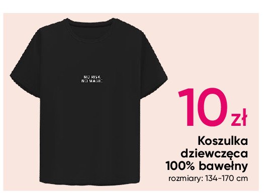 Koszulka dziewczęca 134-170 promocja w Pepco