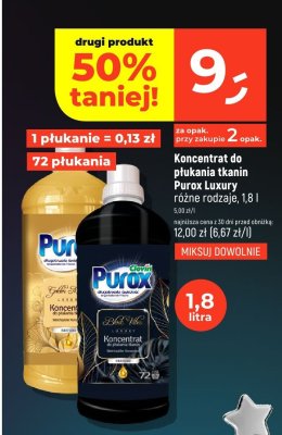 Koncentrat do płukania tkanin Purox Luxury różne rodzaje, 1,8 l promocja w Dealz