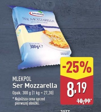 Ser mozzarella Mlekpol promocja