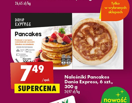 Pancakes Danie express promocja