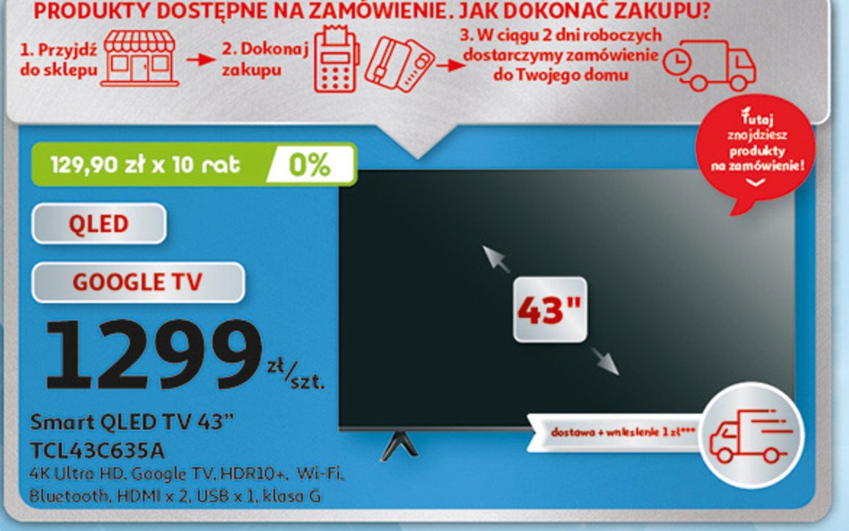 Telewizor 43c635a Tcl promocja