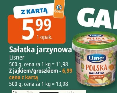 Sałatka Polska Lisner promocja w Leclerc