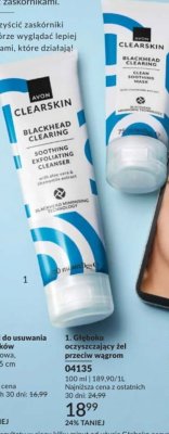 Maseczka oczyszczająca Clearskin Blackhead Clearing Clean Soothing Mask promocja w AVON
