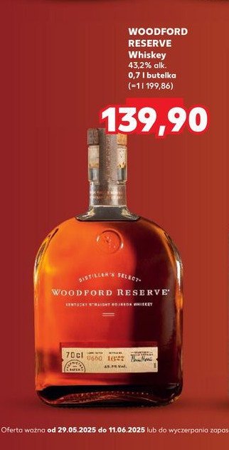 Bourbon WOODFORD RESERVE promocja w Kaufland