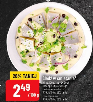 Śledź w śmietanie promocja w POLOmarket