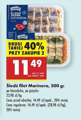 Filety śledziowe po giżycku Marinero promocja