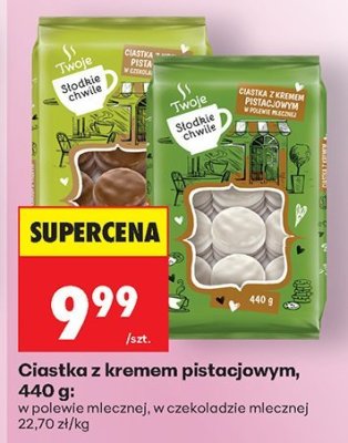 Ciastka z kremem pistacjowym, 440 g promocja w Biedronka