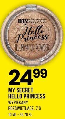 Rozświetlacz My Secret Hello Princess 10 g promocja w Drogerie Natura