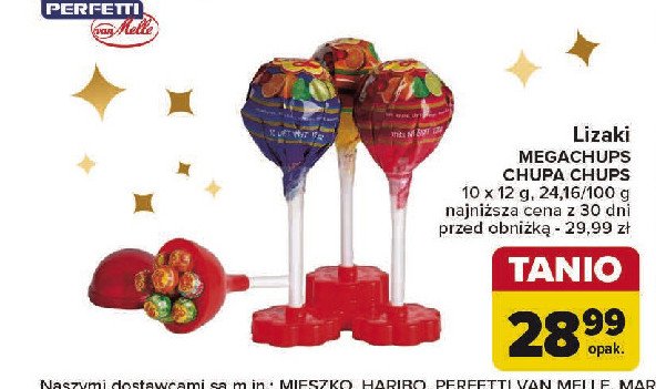 Lizaki wieloowocowe Chupa chups mega promocja w Carrefour