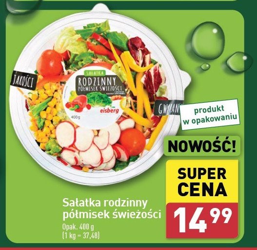 Sałatka rodzinny półmisek świeżości Eisberg promocja