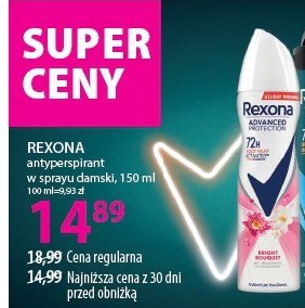 Dezodorant Rexona bright bouquet promocja w Hebe