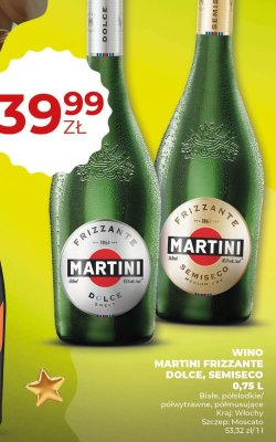 Wino Martini Frizzante Dolce, Semiseco 0,75 L promocja w Duży Ben