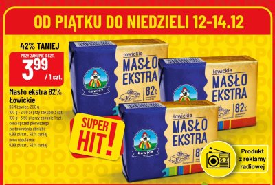 Masło ekstra 82% Łowickie promocja w POLOmarket