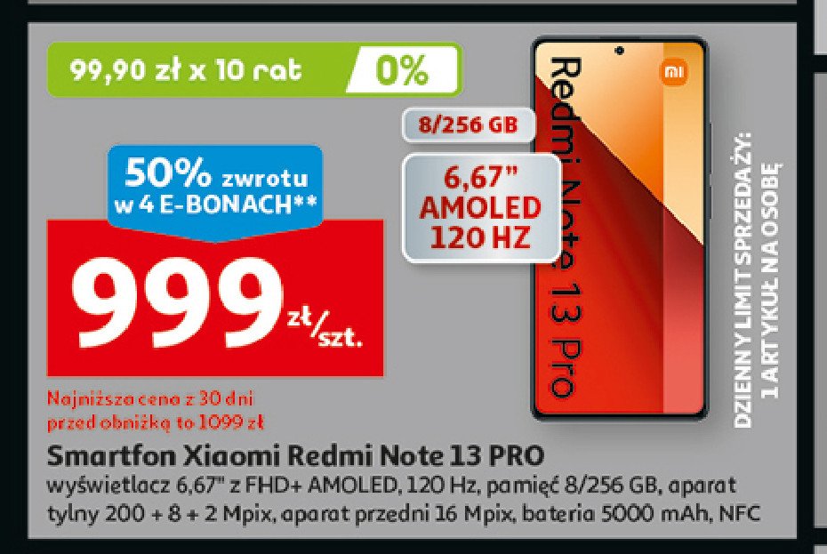 Smartfon 13t pro Xiaomi promocja