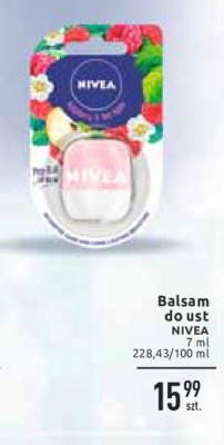 Balsam do ust w kulce malina i czerwone jab艂ko Nivea pop-ball promocja