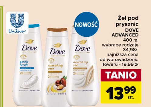Żel pod prysznic nourishing silk Dove advanced care promocja