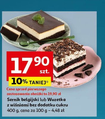 Ciasto typu wuzetka z wiśniami promocja