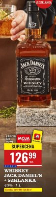 Whiskey Jack Daniel's + Szklanka promocja w Biedronka