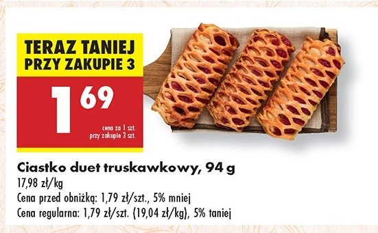 Ciastko duet truskawkowy promocja
