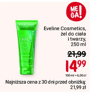 Żel do twarzy i ciała aloesowy wielofunkcyjny Eveline cosmetics promocja