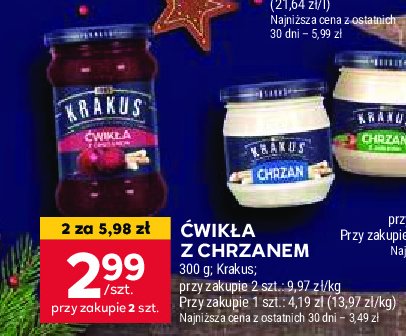 Ćwikła z chrzanem Krakus maspex promocja