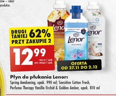 Płyn do płukania cotton fresh Lenor sensitive promocja