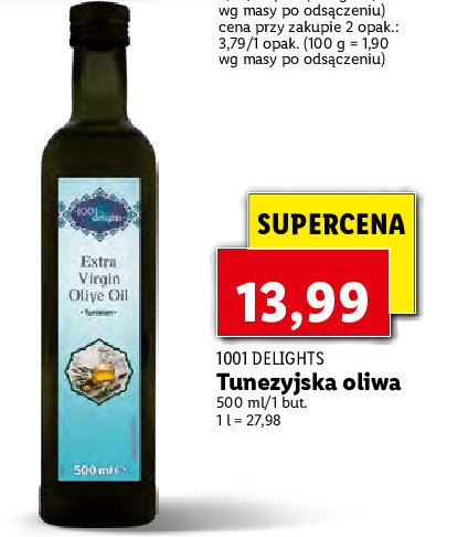 Oliwa z oliwek tunezyjska 1001 delights promocja