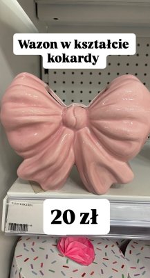 Wazon w kształcie kokardy promocja w Dealz