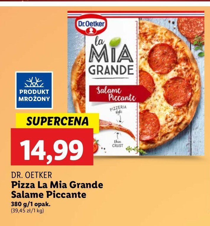 Pizza salame piccante Dr. oetker la mia grande promocja