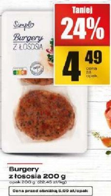 Burgery z łososia promocja w Supeco