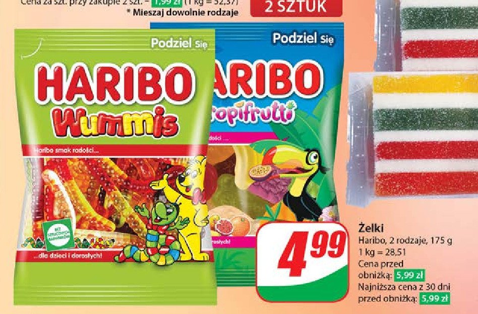 Żelki Haribo tropifrutti promocja