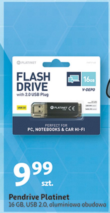 Flashdrive 16gb usb 3.0 x3-depo Platinet promocja