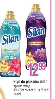 Płyn do płukania patchouli oil & lotus Silan aromatherapy promocja