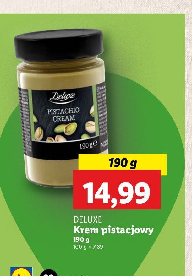 Krem pistacjowy Deluxe promocja