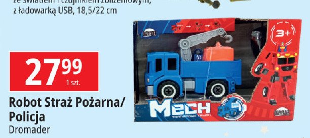 Robot straż pożarna Dromader promocja w Leclerc